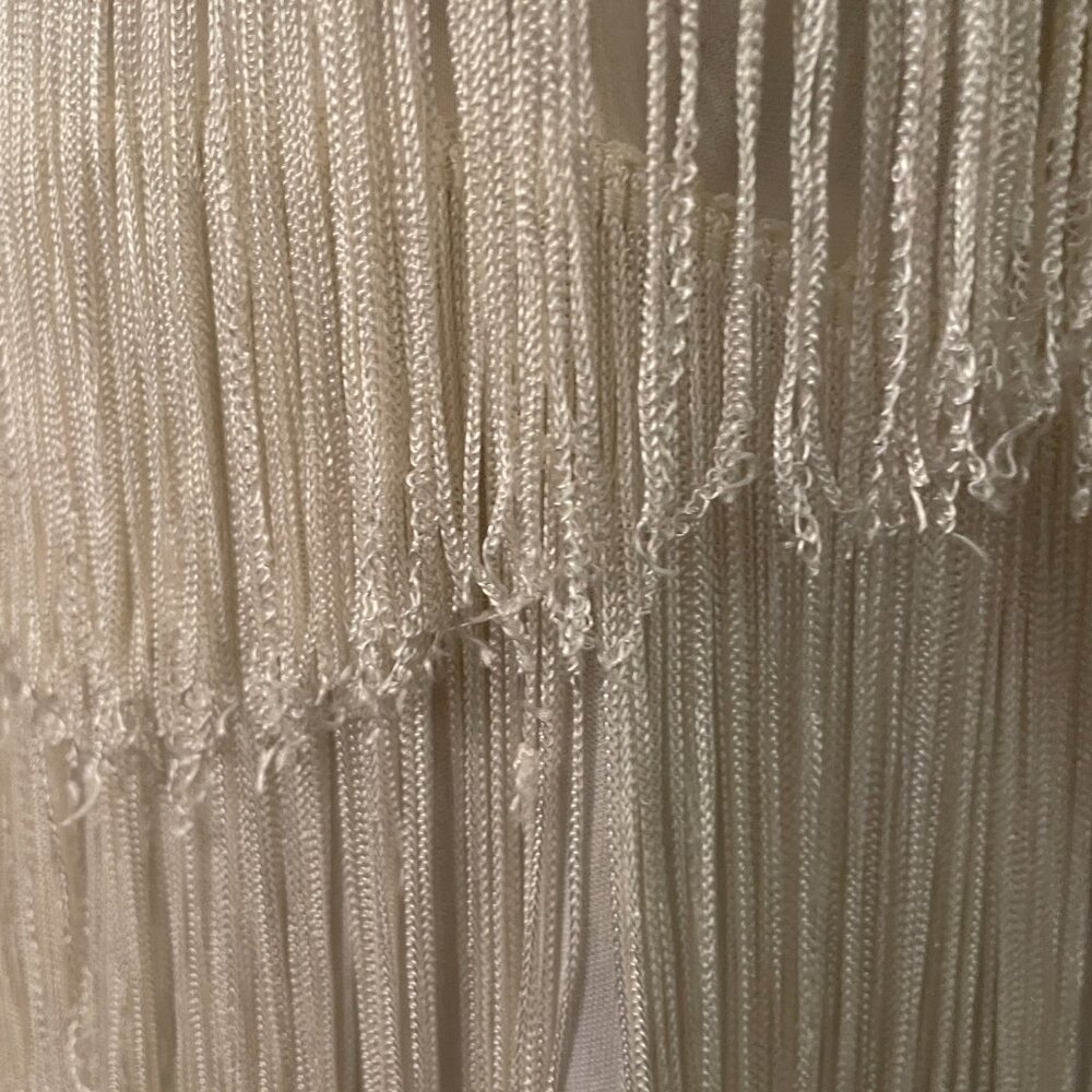 Elegant White Fringe Dress - Picture 16 of 16
